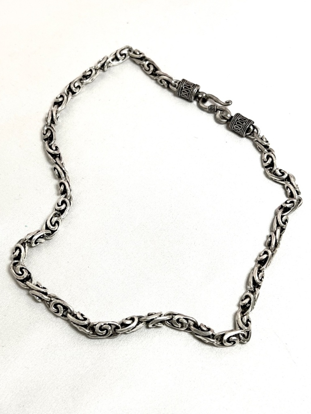Heavy Byzantine Chain Necklace 925 Sterling Silver